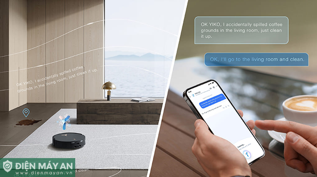 Robot hút bụi lau nhà Ecovacs Deebot X8 Pro Omni Auto Water Kit - Tự động cấp xả nước